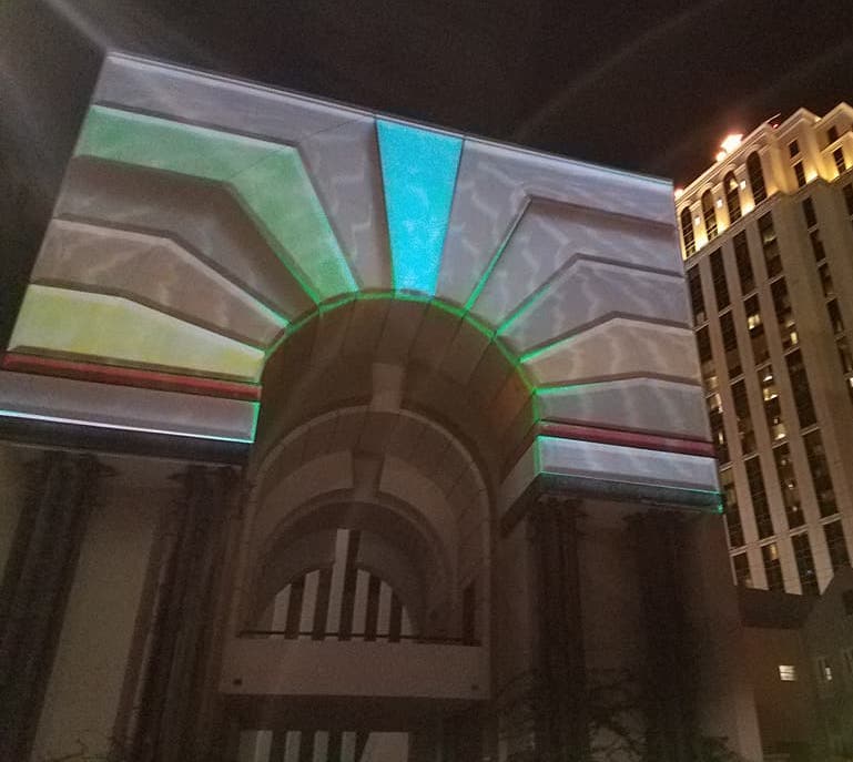 Interactive projection mapping for LunaFete in New Orleans